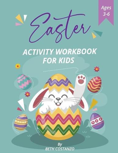 Cover image for Pre-K, Kindergarten Easter Activity Workbook for Kids! Ages 3-6