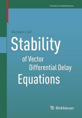 Cover image for Stability of Vector Differential Delay Equations