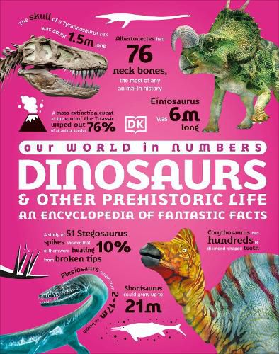 Cover image for Our World in Numbers Dinosaurs and Other Prehistoric Life