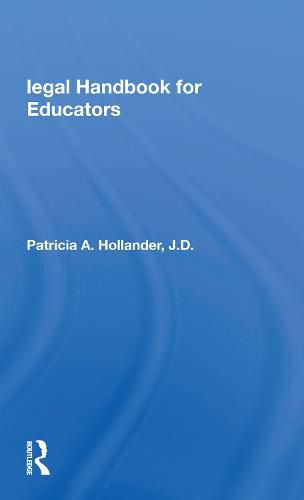 Cover image for Legal Handbook For Educators