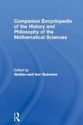 Cover image for Companion Encyclopedia of the History and Philosophy of the Mathematical Sciences