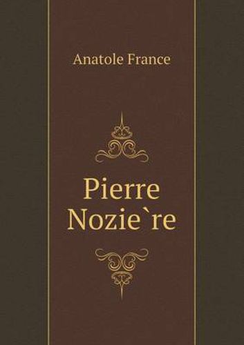 Cover image for Pierre Nozie&#768;re