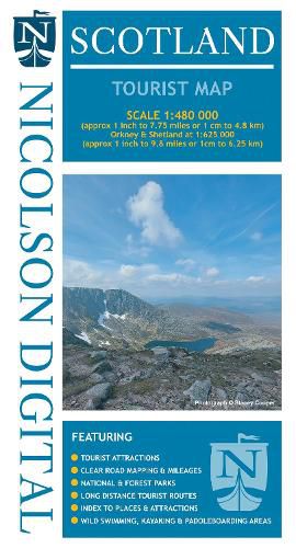 Cover image for Nicolson Scotland Tourist Map
