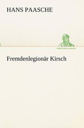 Cover image for Fremdenlegionar Kirsch