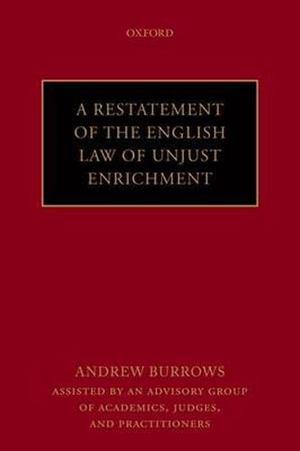 Cover image for A Restatement of the English Law of Unjust Enrichment