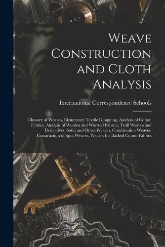 Cover image for Weave Construction and Cloth Analysis