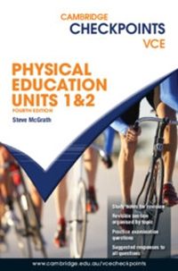 Cover image for Cambridge Checkpoints VCE Physical Education Units 1&2