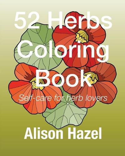 Cover image for 52 Herbs Coloring Book: Self-care for plant lovers