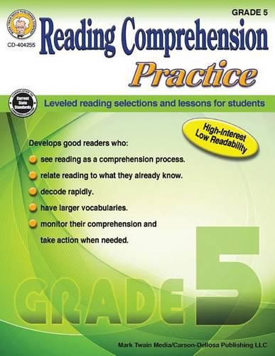 Cover image for Reading Comprehension Practice, Grade 5