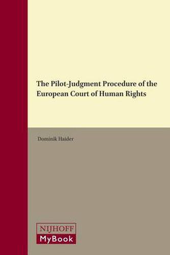 Cover image for The Pilot-Judgment Procedure of the European Court of Human Rights