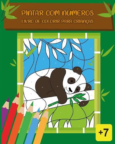 Cover image for Pintar com numeros Livro de colorir para criancas