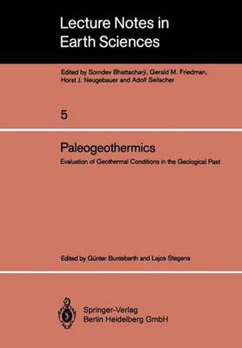 Cover image for Paleogeothermics: Evaluation of Geothermal Conditions in the Geological Past