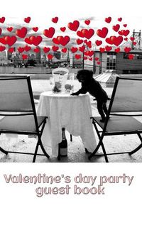 Cover image for valentine's day pom doggy cuteness party blank guest book