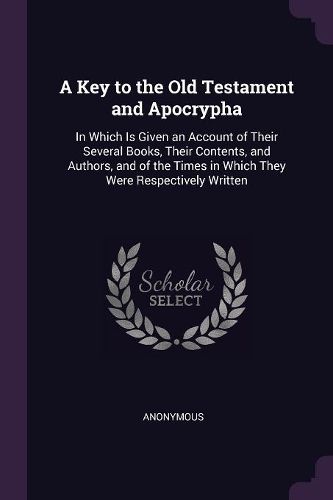 Cover image for A Key to the Old Testament and Apocrypha