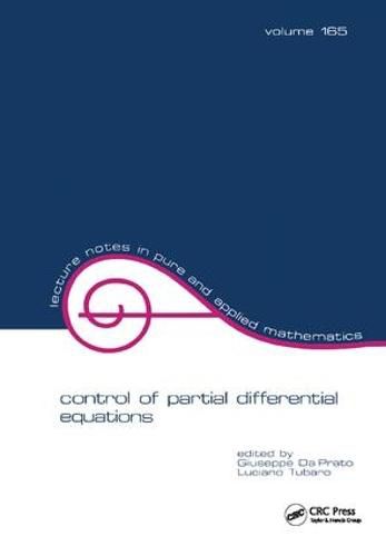 Cover image for Control of Partial Differential Equations