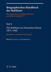 Cover image for Die Rabbiner Im Deutschen Reich 1871-1945