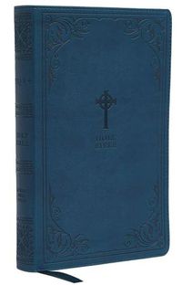 Cover image for NRSV, Catholic Bible, Gift Edition, Leathersoft, Teal, Comfort Print: Holy Bible