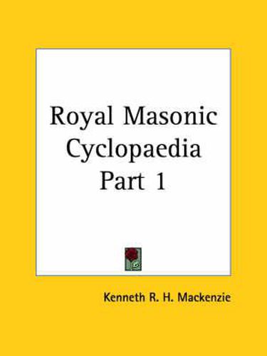 Royal Masonic Cyclopaedia 1877