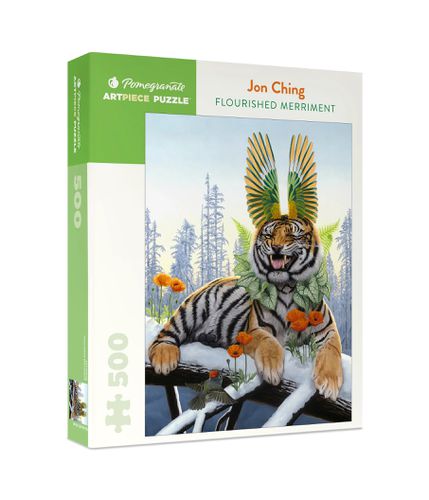 Cover image for Jon Ching: Flourished Merriment 500-Piece Jigsaw Puzzle