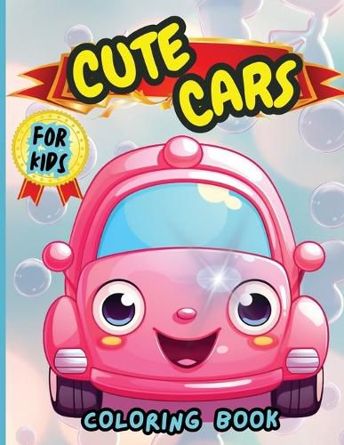 Cover image for Cute Cars Coloring Book For Kids