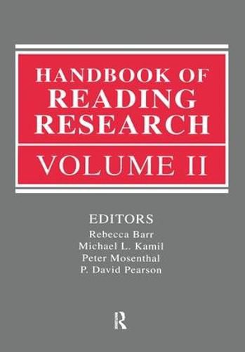 Cover image for Handbook of Reading Research, Volume II