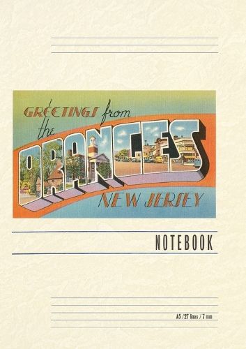 Cover image for Vintage Lined Notebook Greetings from Oranges, New Jersey