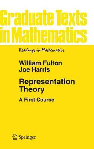 Representation Theory: A First Course