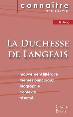 Cover image for Fiche de lecture La Duchesse de Langeais de Balzac (Analyse litteraire de reference et resume complet)