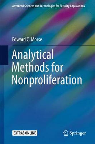 Cover image for Analytical Methods for Nonproliferation