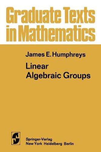 Cover image for Linear Algebraic Groups