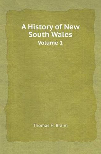 Cover image for A History of New South Wales Volume 1