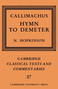Cover image for Callimachus: Hymn to Demeter