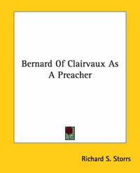 Cover image for Bernard of Clairvaux as a Preacher