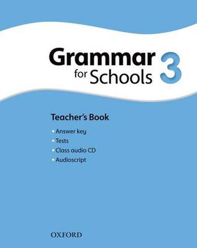 Cover image for Oxford Grammar for Schools: 3: Teacher's Book and Audio CD Pack