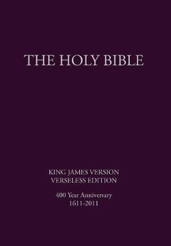 Cover image for The Holy Bible, King James Version, Verseless Edition