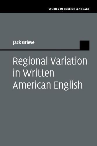 Cover image for Regional Variation in Written American English