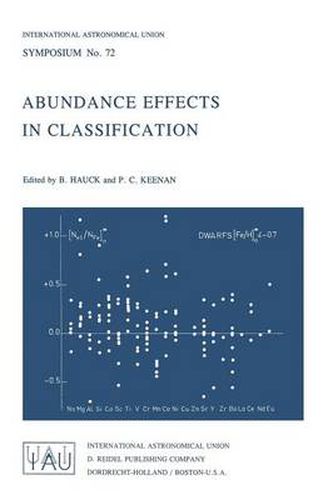 Cover image for Abundance Effects in Classification: Dedicated to W.W. Morgan