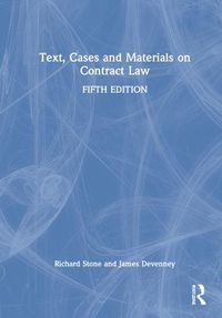 Cover image for Text, Cases and Materials on Contract Law