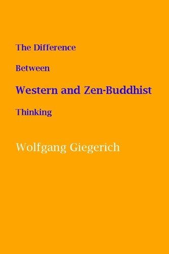 Cover image for The Difference Between Western and Zen-Buddhist Thinking