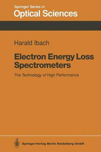 Cover image for Electron Energy Loss Spectrometers: The Technology of High Performance