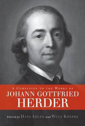 Cover image for A Companion to the Works of Johann Gottfried Herder