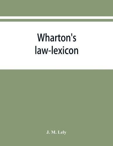Wharton's law-lexicon
