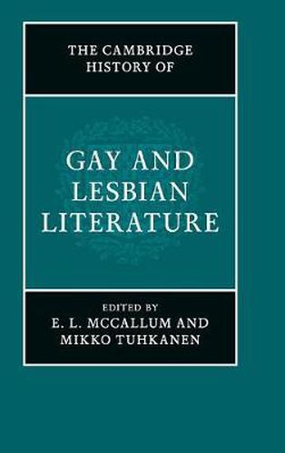 Cover image for The Cambridge History of Gay and Lesbian Literature