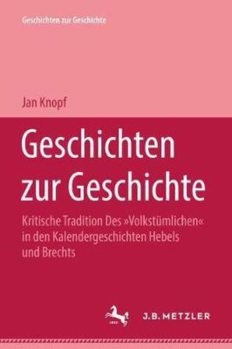 Cover image for Geschichten Zur Geschichte