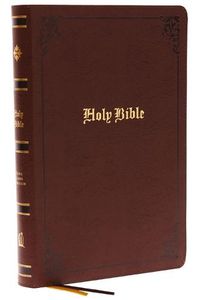 Cover image for KJV, Large Print Center-Column Reference Bible, Bonded Leather, Brown, Red Letter, Thumb Indexed, Comfort Print: Holy Bible, King James Version