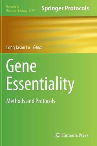 Cover image for Gene Essentiality: Methods and Protocols