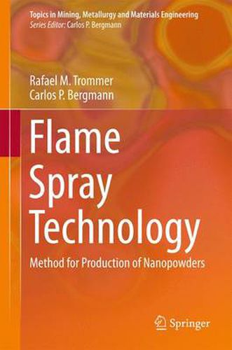 Cover image for Flame Spray Technology: Method for Production of Nanopowders