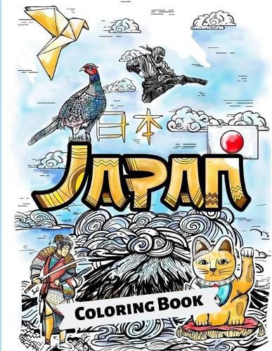 Cover image for Japan Coloring Book: Adult Colouring Fun Stress Relief Relaxation and Escape