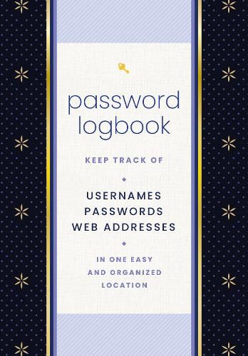 Password Logbook (Black & Gold)