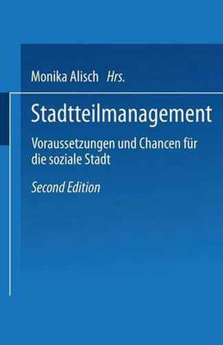 Cover image for Stadtteilmanagement: Voraussetzungen Und Chance Fur Die Soziale Stadt